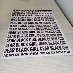 DEAR B-=LACK GIRL (handmade)  journal — bold, empowering, and ready to resonate: